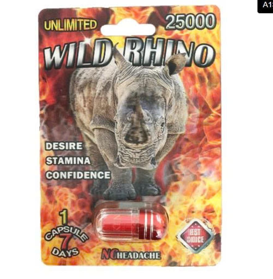 Viên uống tăng cường sinh lý nam Wild Rhino 250K Unlimited cao cấp 1 Viên 7 Ngày