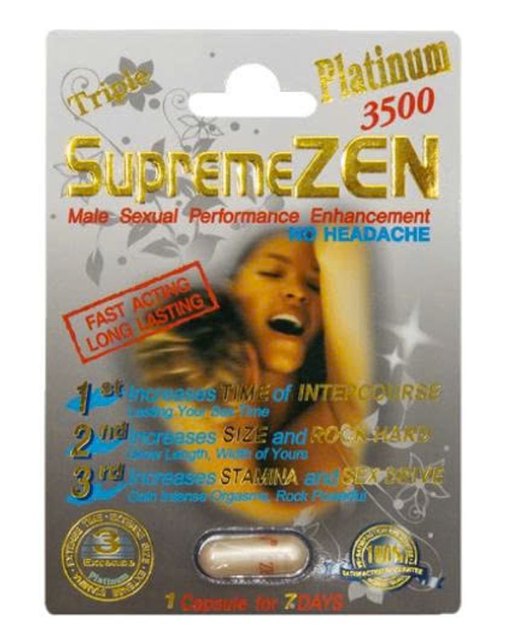 Viên uống cao cấp tinh chất thiên nhiên dành cho phái mạnh Supreme Zen Platinum 3500 1 Viên