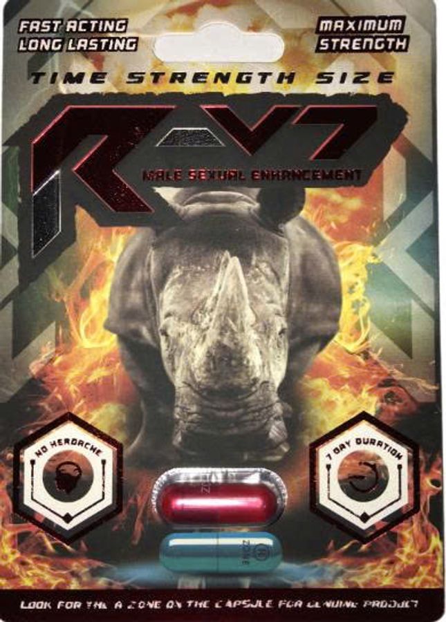 Bộ 2 viên uống tăng cường sinh lý cho nam và nữ cao cấp từ mỹ Rhino R-V7 Maximum Strength Chính hãng