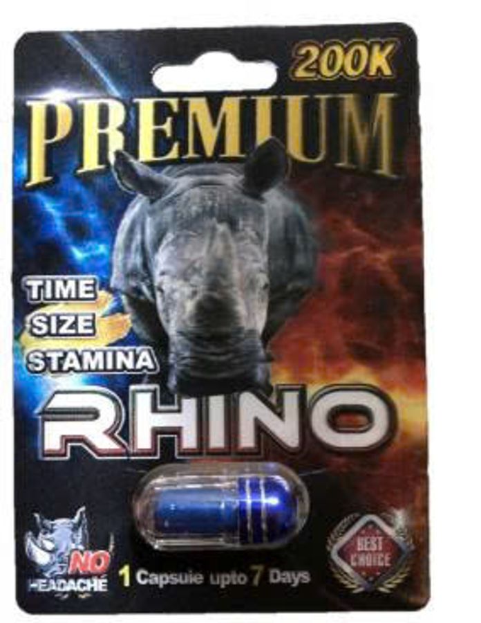 Viên uống tăng cường sinh lý nam Rhino Premium 200K cao cấp 1 Viên 7 Ngày