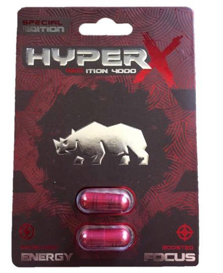 Viên uống cao cấp tinh chất thiên nhiên dành cho phái mạnh Rhino Hyper X 4000 Red 1 Viên
