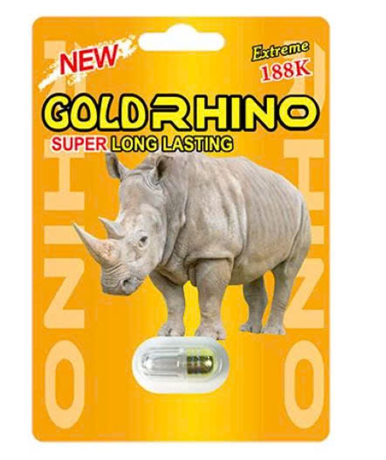 Viên uống cao cấp tinh chất thiên nhiên dành cho phái mạnh Rhino Gold 188K SUPER LONG LASTING 1 Viên
