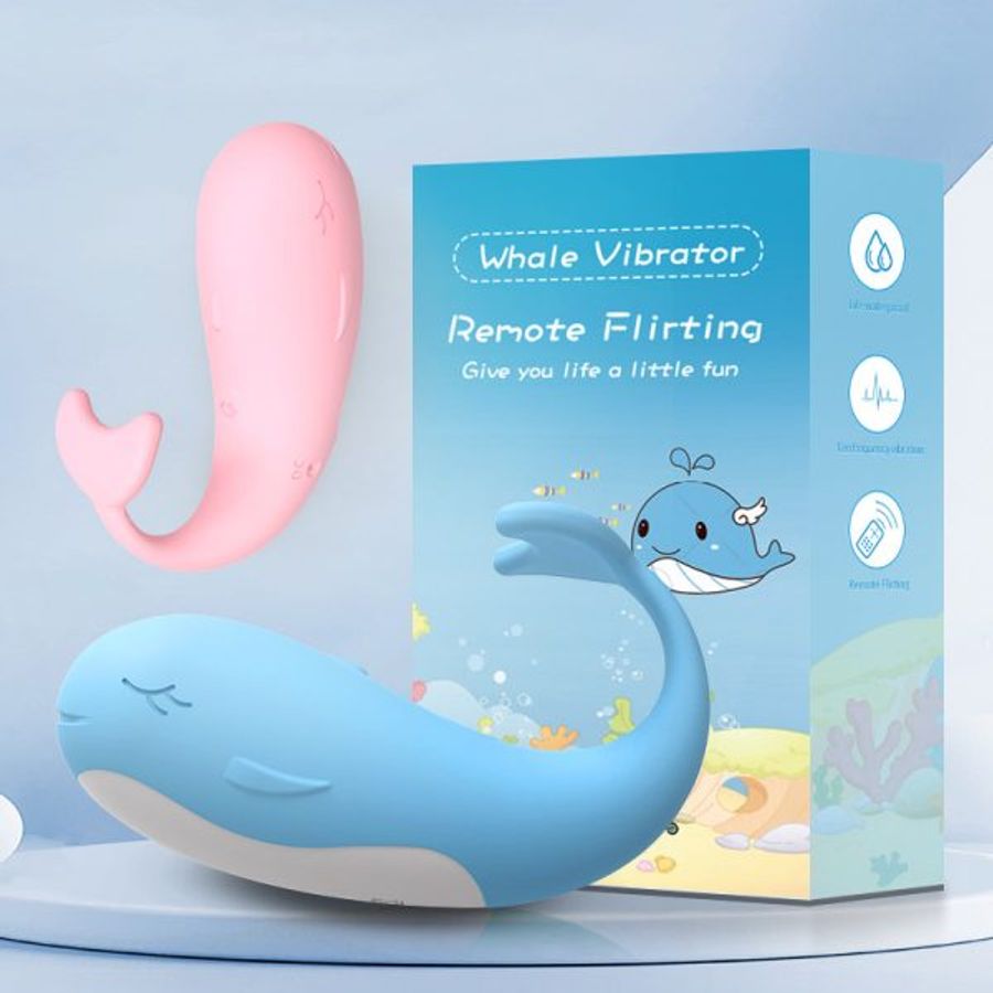 Trứng rung cá voi Galaku điều khiển từ xa rung sưởi ấm Cao cấp Chính Hãng