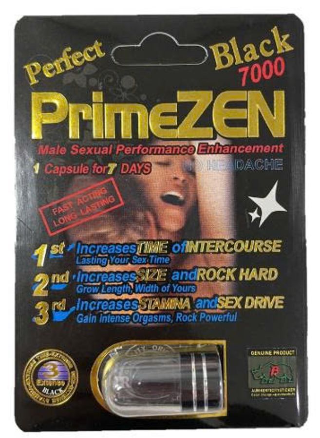 Viên uống tăng cường sinh lý nam Prime Zen Black 7000 Perfect Edition cao cấp 1 Viên 7 Ngày