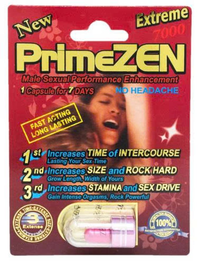 Viên uống tăng cường sinh lý nam Prime Zen Extreme 7000 Red New cao cấp 1 Viên 7 Ngày
