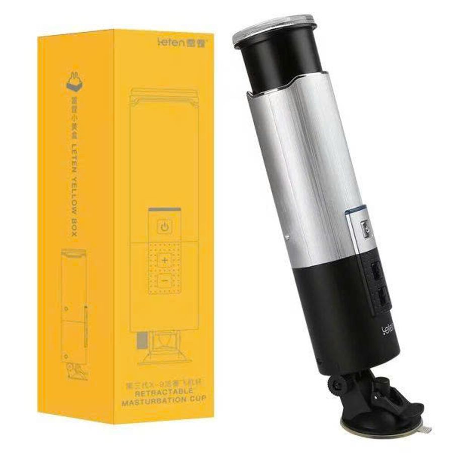 Âm Đạo Giả Silicone Mềm Mại Gắn Tường Giải Tỏa Nhu Cầu Sinh Lí Nam Rung Thụt Bú Mút Tự Động LETEN X9 Chính Hãng