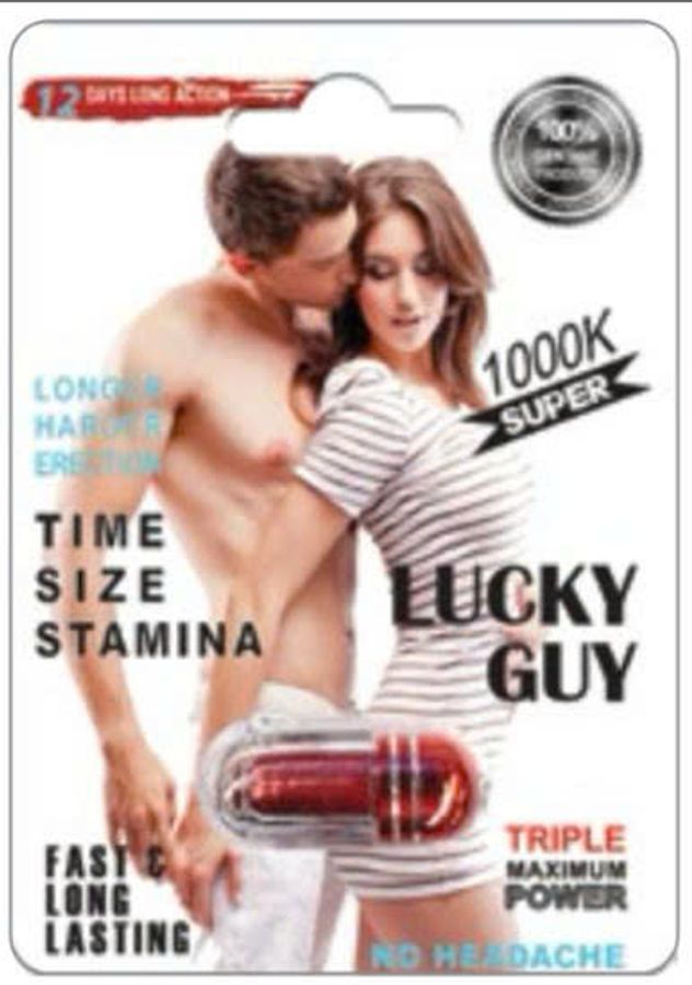 Viên uống tăng cường sinh lý nam Lucky Guy Super 1000K cao cấp 1 Viên 7 Ngày