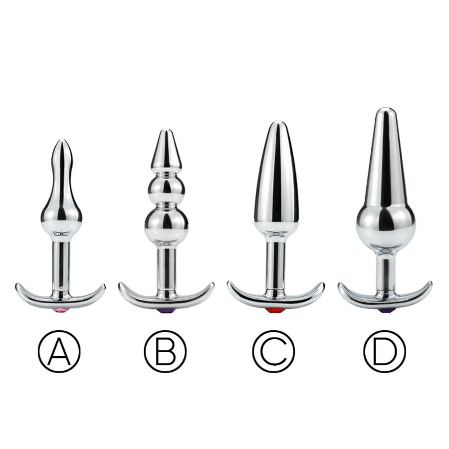 Phích cắm hậu môn cao cấp 4 mẫu PLUG T CHUÔI THUYỀN KIM LOẠI cao cấp chính hãng