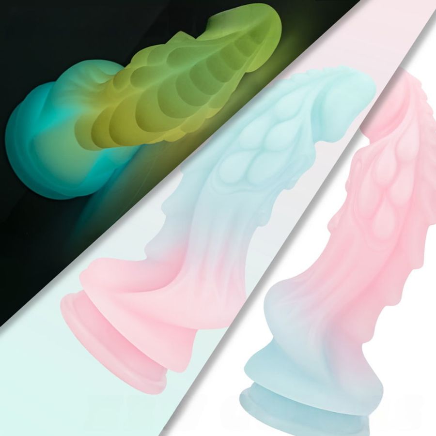 Dương vật tăng khoái cảm cao cấp DILDO SILICON dạ quang chính hãng