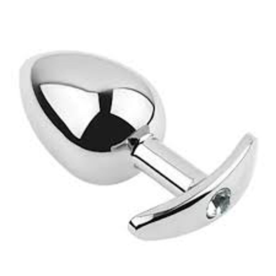 PHÍCH CẮM HẬU MÔN INOX ĐÍNH ĐÁ PHÁT SÁNG ĐẾ DÀI SIZE NHỎ