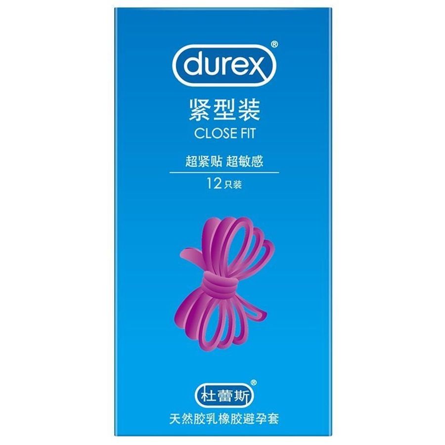 Bao cao su Durex close fit size 49mm hộp 12 cái