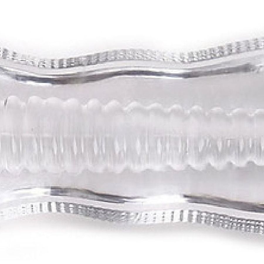 Âm đạo Khối silicone Trong Suốt Thủ Dâm Nam - Mẫu Gai, Gân Rảnh Xoắn chính hãng
