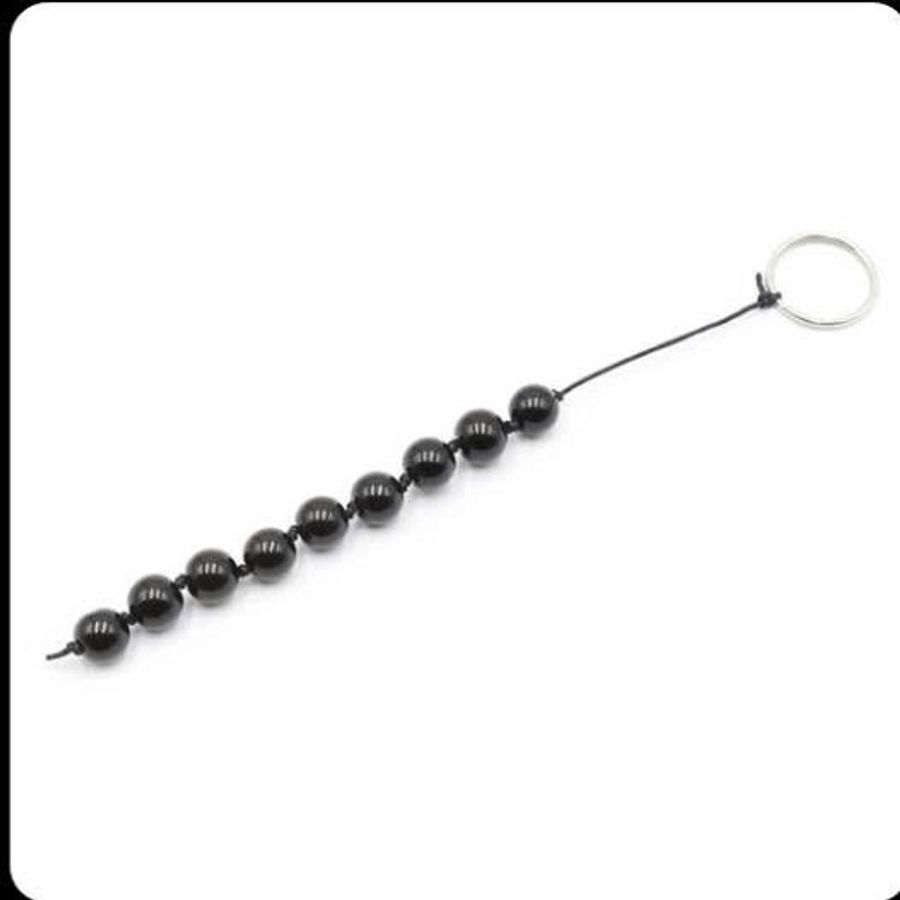Que dạng chuỗi giả toả hậu môn ANAL BEADS ĐEN MINI cao cấp chính hãng