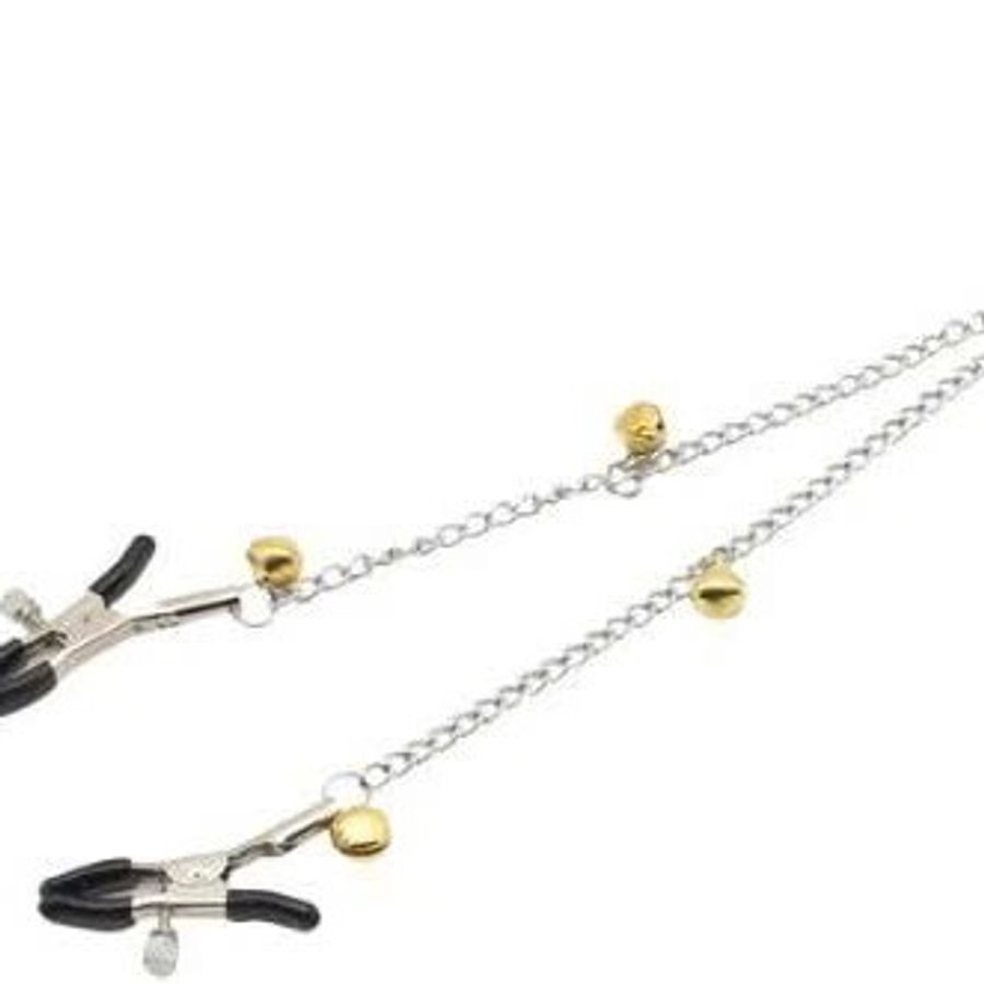 Kẹp Núm Vú Xích Dài Nối Liền Năm Chuông Siêu Đẹp – Inox Chống Gỉ (SM18)