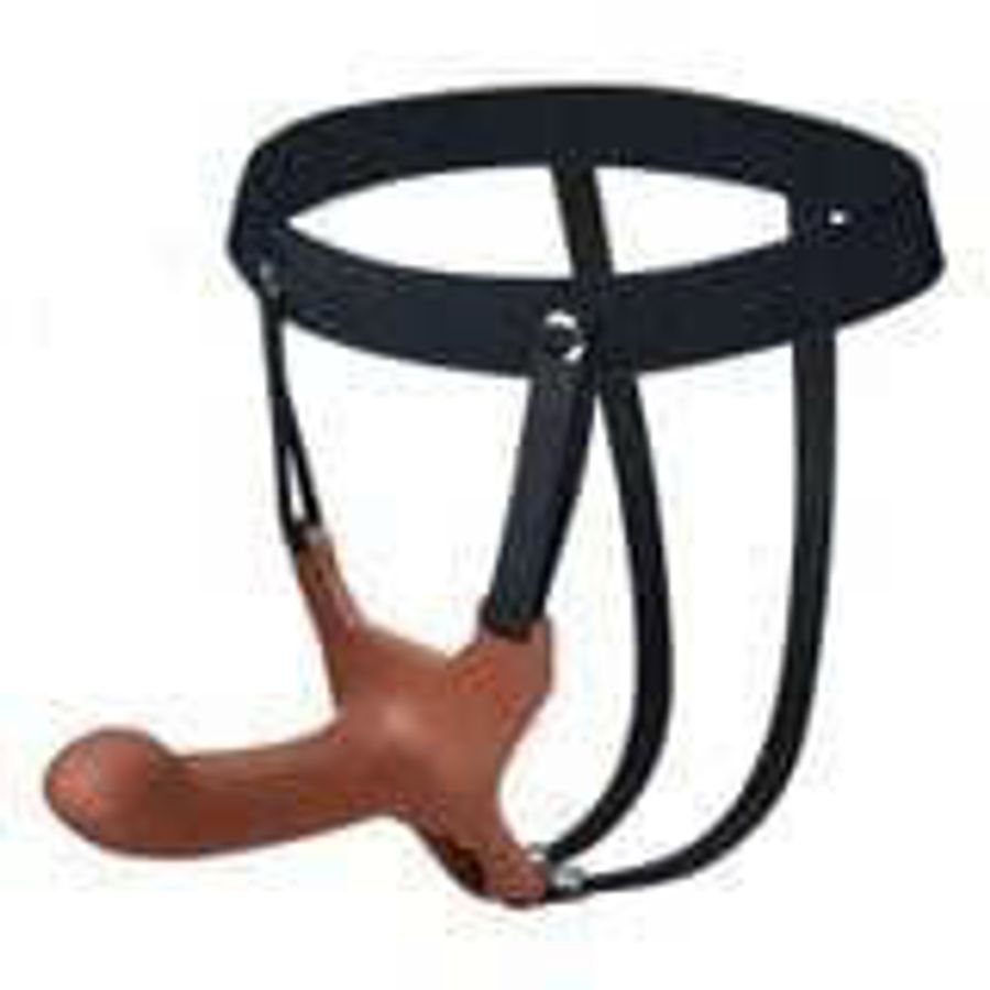Dây Đeo Dương Vật Giả Rỗng Ruột Silicone Mềm Hỗ Trợ Sinh Lí Cho Nam Giới Trap On Dildo Jiuai Cao Cấp