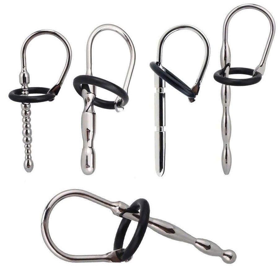 Móc Câu Mini Inox Kết Hợp Vòng Đeo Hỗ Trợ Giải Tỏa Sinh Lí Dành Cho Nam Giới Nhiều Kiểu