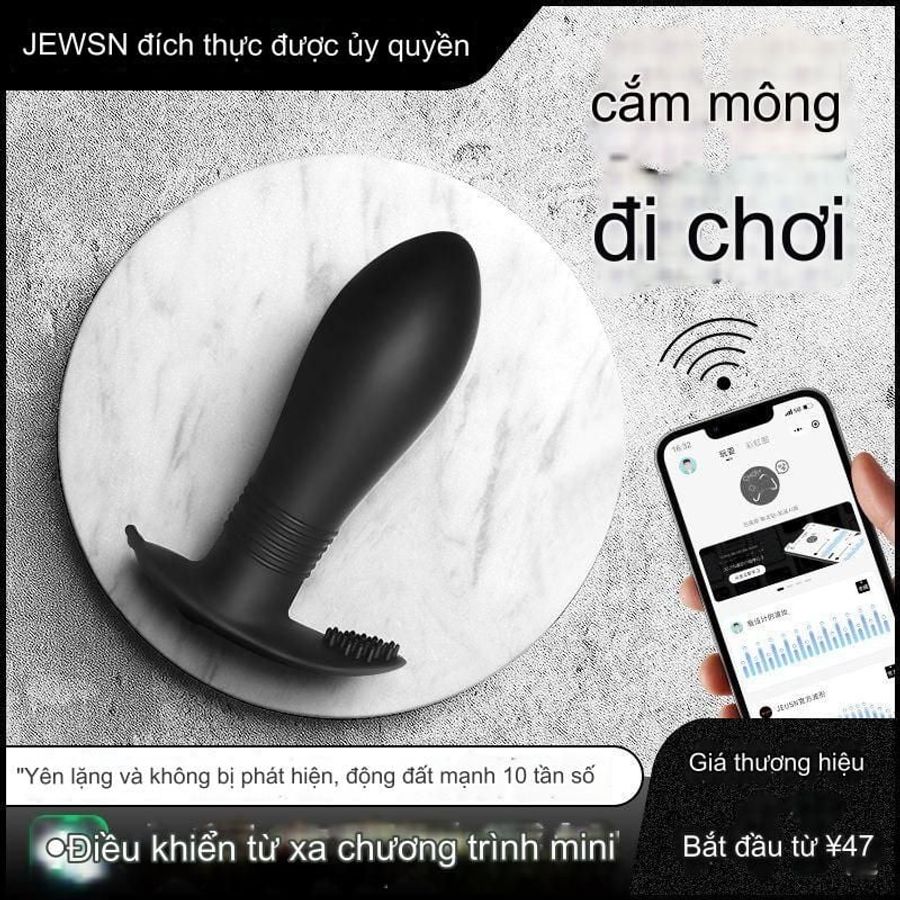 Trứng rung Massage Hậu Môn Vibration Jeusn Cao Cấp Sử Dụng App Điều Khiển Bằng Điện Thoại Nhiều Chế Độ Rung Chính Hãng