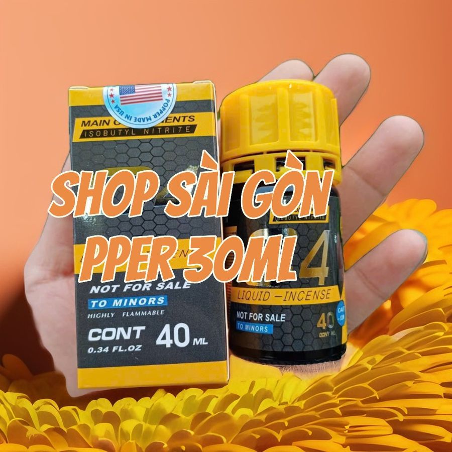 Chai hít Popper 40ml, hàng chính hãng, cực mạnh, phê lâu,che tên 