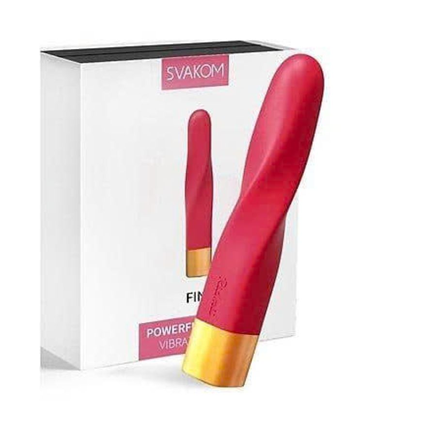 Thanh Rung Xoắn Massage Kích Thích Điểm G Phái Nữ Giả Son Môi SVAKOM FINN Chính Hãng