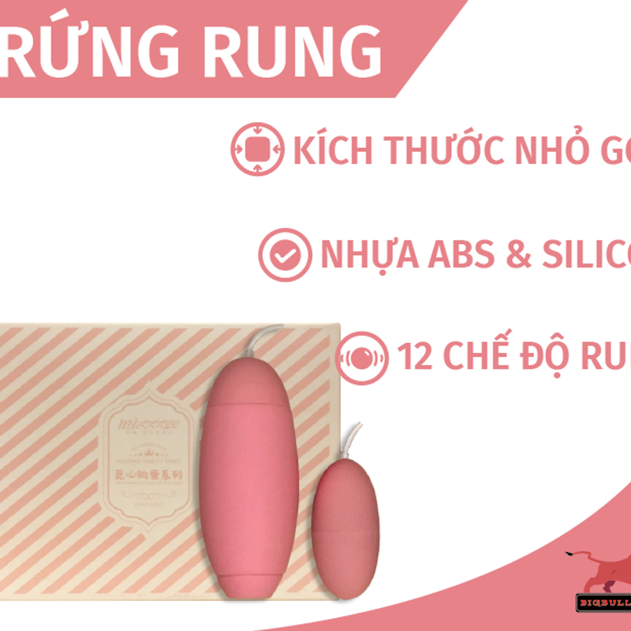 Trứng rung massage cho nữ giới giải toả Mizz Zee chính hãng