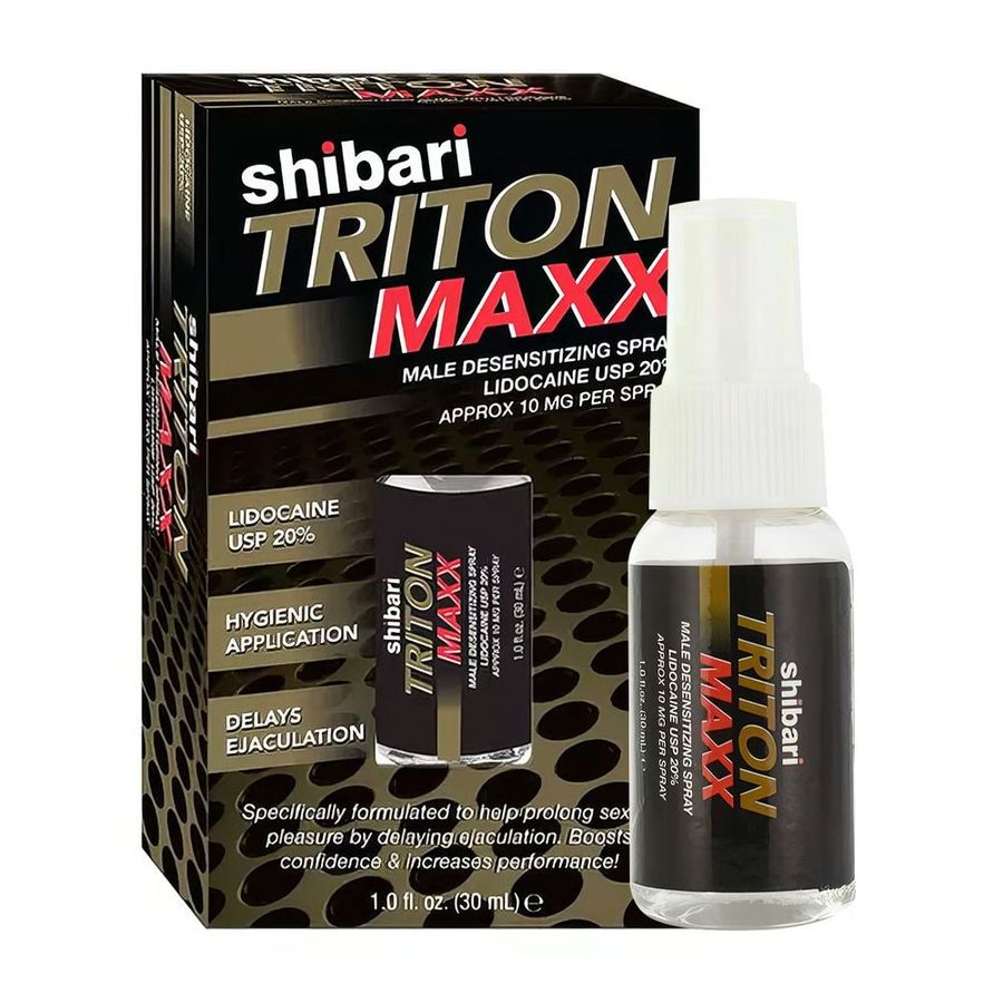 Chai xịt hỗ trợ cải thiện sự tự tin nam giới Shibari Triton Maxx Chai 30ml