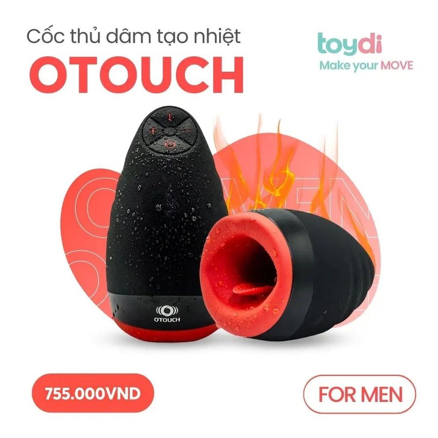 Cốc âm đạo massage cao cấp dành cho nam giới giải toả  nhiều chế độ rung sưởi ấm chính hãng