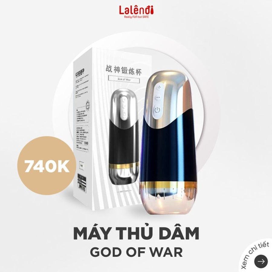 Máy God of war máy massage cao cấp dành cho nam giới giải toả  nhiều chế độ rung thụt chính hãng