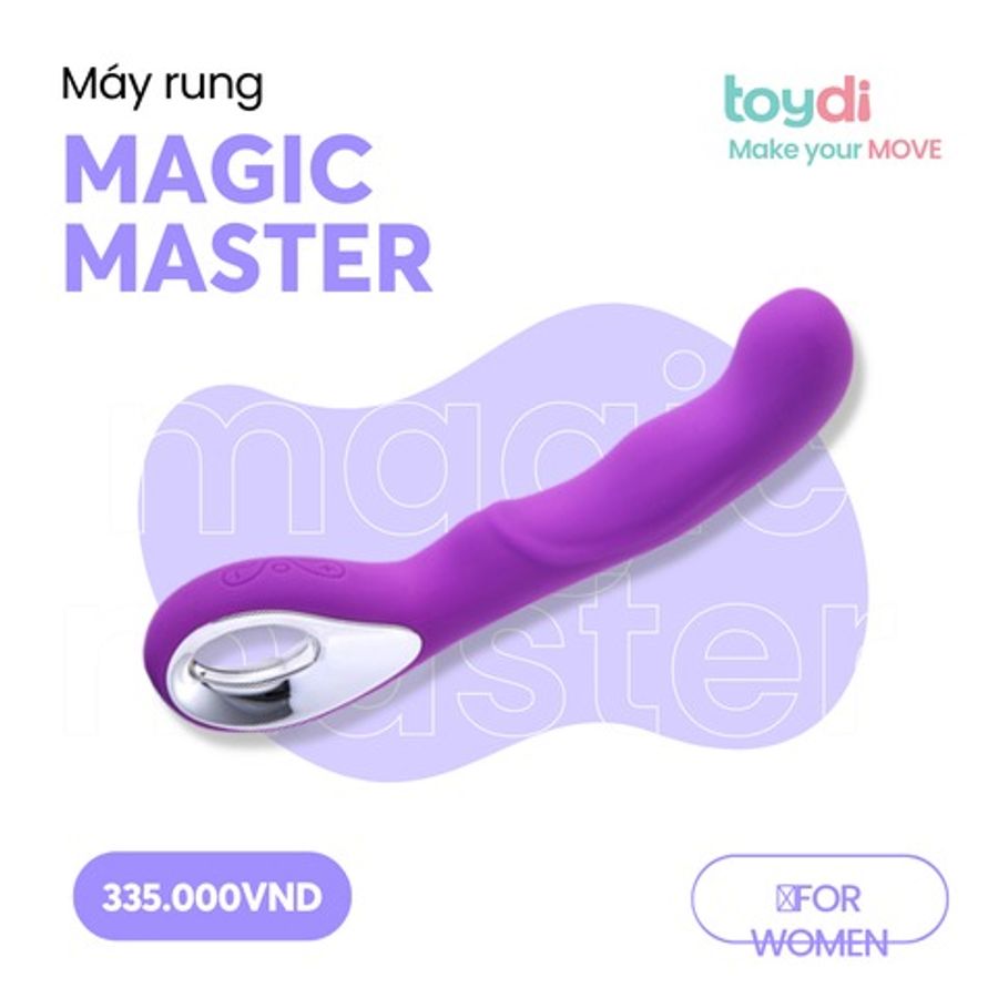 Máy massage cao cấp dành cho nữ giới giải toả Magic Master nhiều chế độ rung khác nhau  chính hãng 