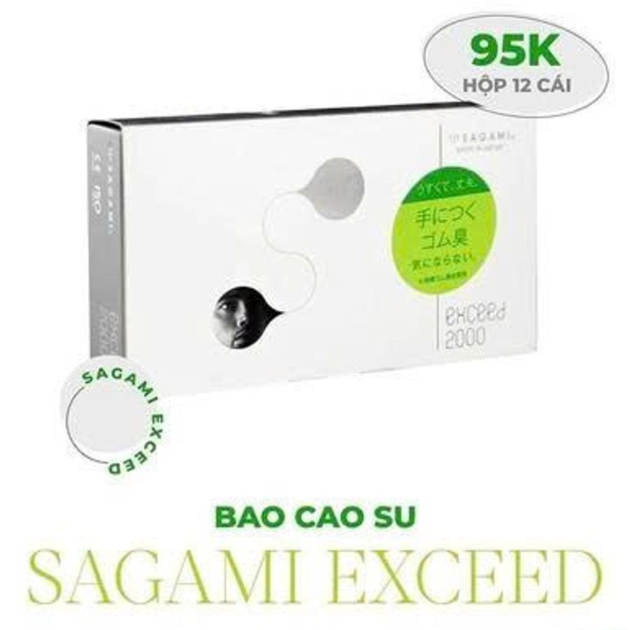 Bao Cao Su Siêu Mỏng Sagami Exceed 2000 Nhật Bản Chính Hãng Hộp 10 Cái