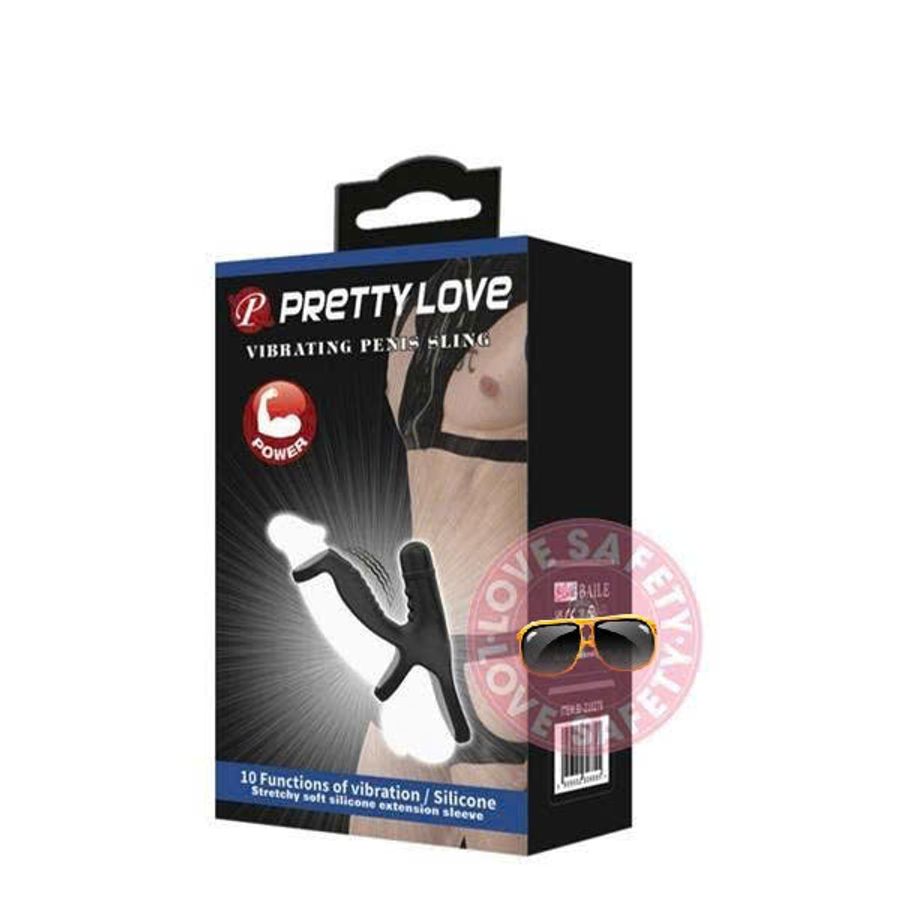 Vòng Rung Tăng Khoái Cảm Pretty Love Sling 10 Chế Độ Rung