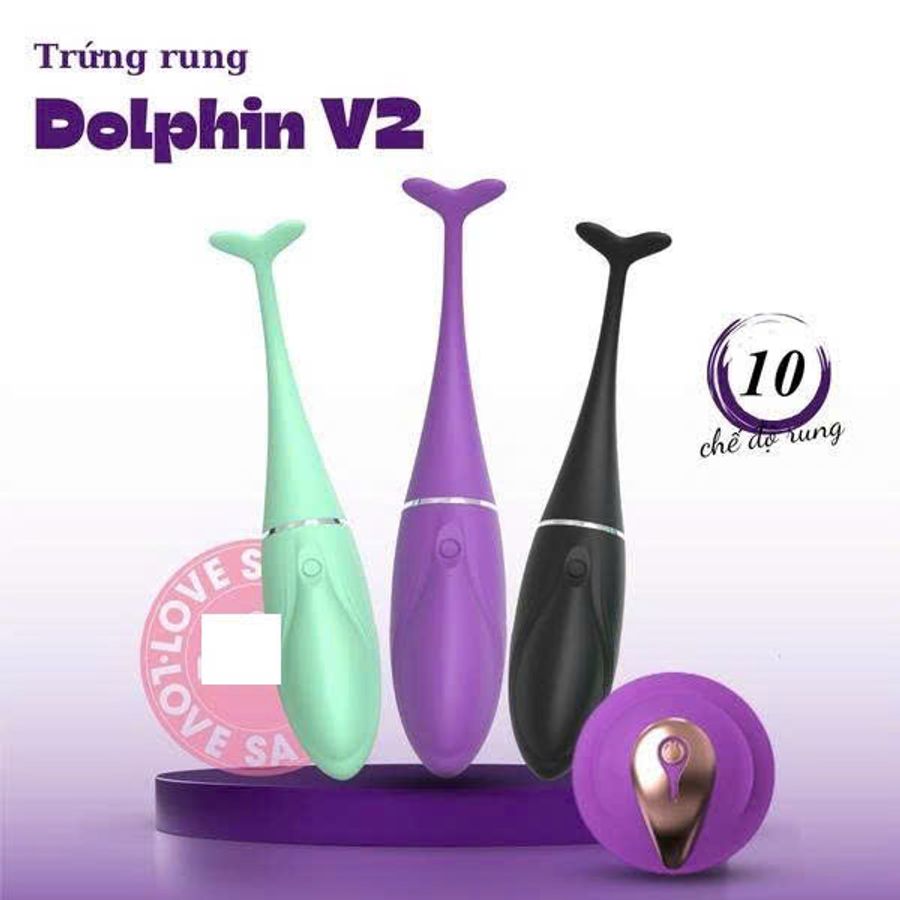 Trứng Rung Dolphin V2 10 Chế Độ Rung Chính Hãng 376418