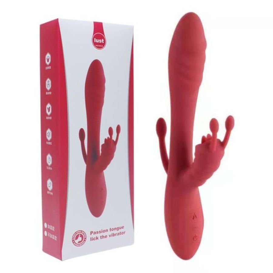 Dương Vật Giả Lust 3in1 Tỏa Nhiệt 12 Chế Độ Rung 377182