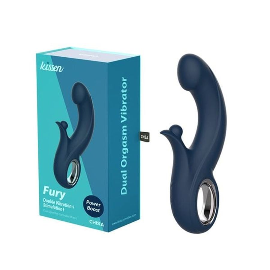Dương Vật Giả Kissen Fury Có Nhánh 10 Chế Độ Rung 377185