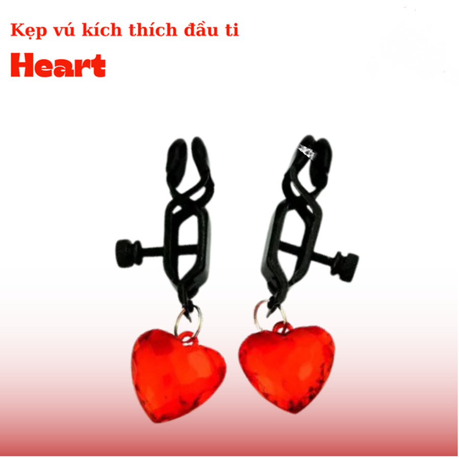 Kẹp Vú Kích Thích Đầu Ti Heart Đồ Chơi BiDiSM cho nữ giới chính hãng