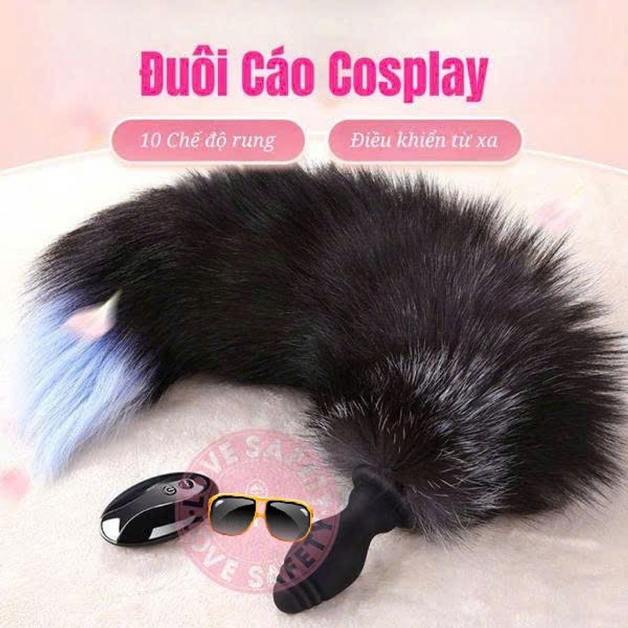 Đuôi Cáo Silicone Gắn Hậu Môn Rung Đa Chế Độ cho nữ giới chính hãng