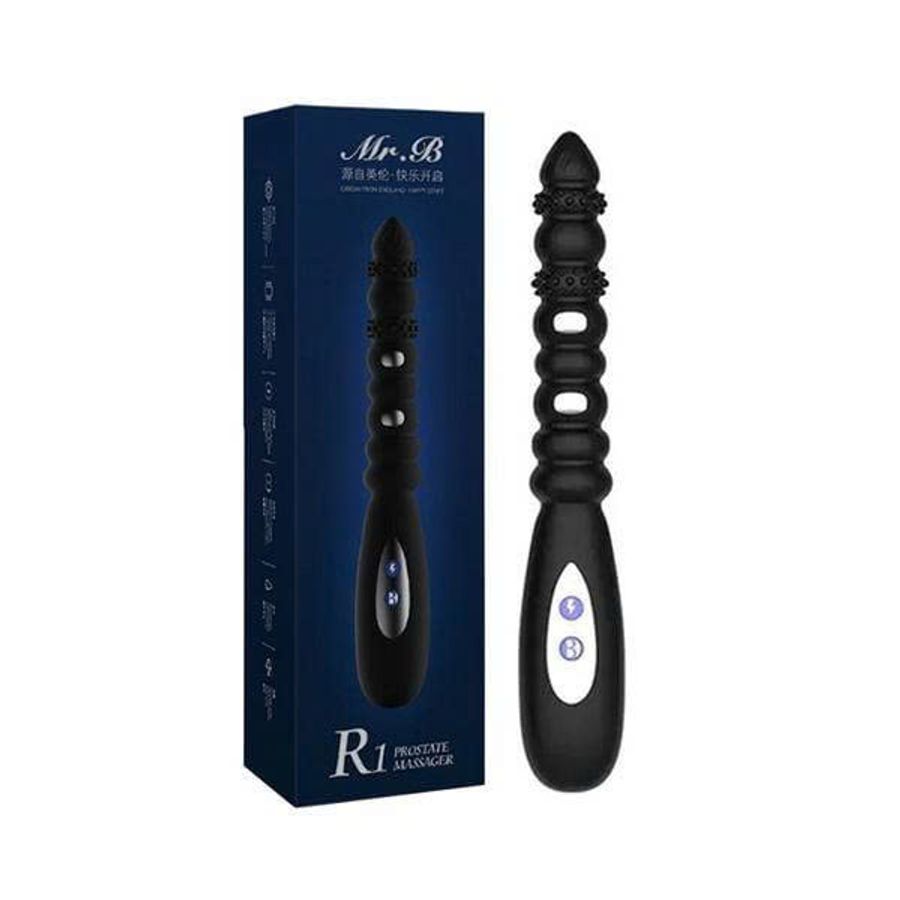 Que Rung Hậu Môn Silicone Cao Cấp 10 Chế Độ Rung Kích Xung Điện MrB R1 Gai Gân - Hàng Xịn