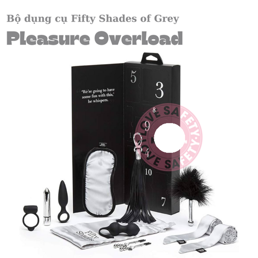 Bộ Dụng Cụ BIDiSM Fifty Shades of Grey Pleasure Overload cho nữ giới chính hãng