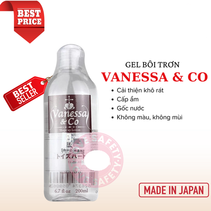 GeI Bôi Trơn Cấp Ẩm Vanessa & Co cho các cặp đôi chính hãng