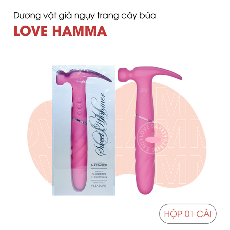 Dương Vật Giả Rung 2 Đầu Nguỵ Trang Cây Búa Love Hamma Cao Cấp