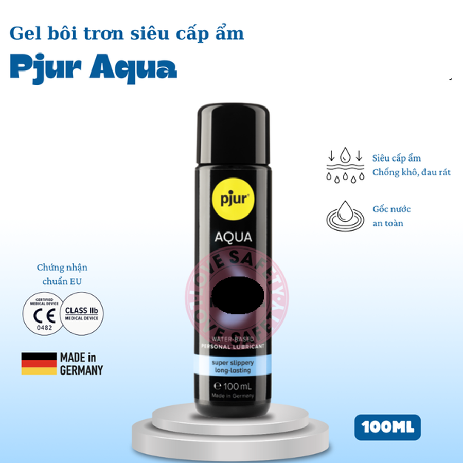 GeI Bôi Trơn Cao Cấp Pjur Aqua cho các cặp đôi chính hãng