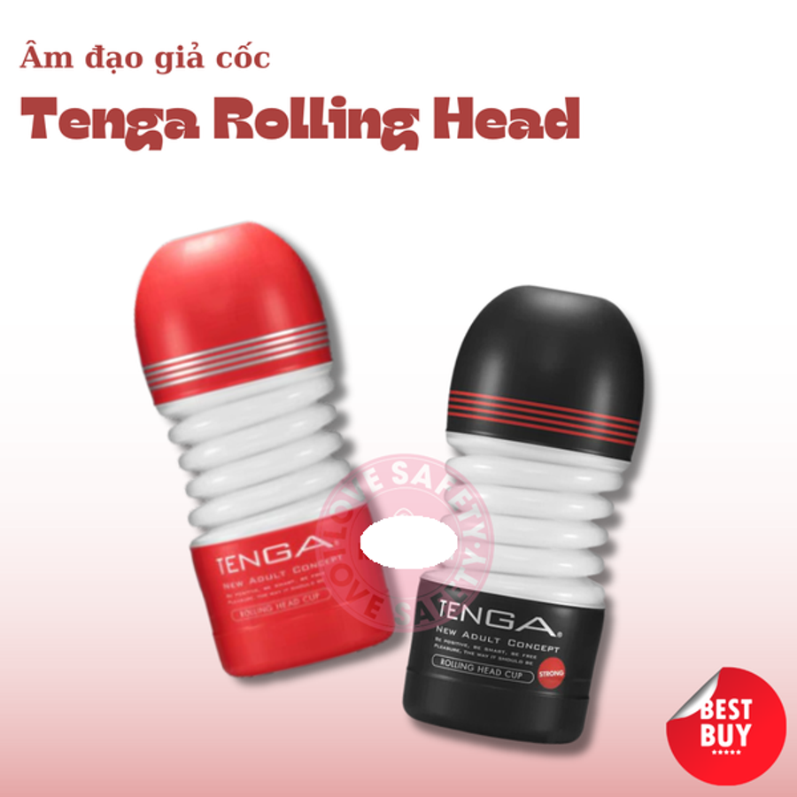 Âm Đạo Giả Cốc Cao Cấp Trong Suốt Tenga Rolling Head