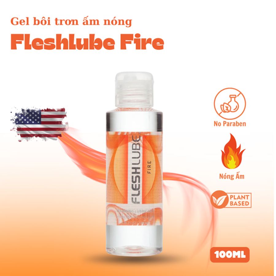 Gel Bôi Trơn Ấm Nóng Fleshlube Fire cho các cặp đôi chính hãng