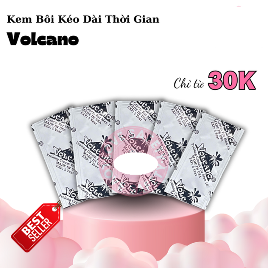 Kem Bôi Kéo Dài Thời Gian Volcano 14% Tuýp 1g tiện dụng