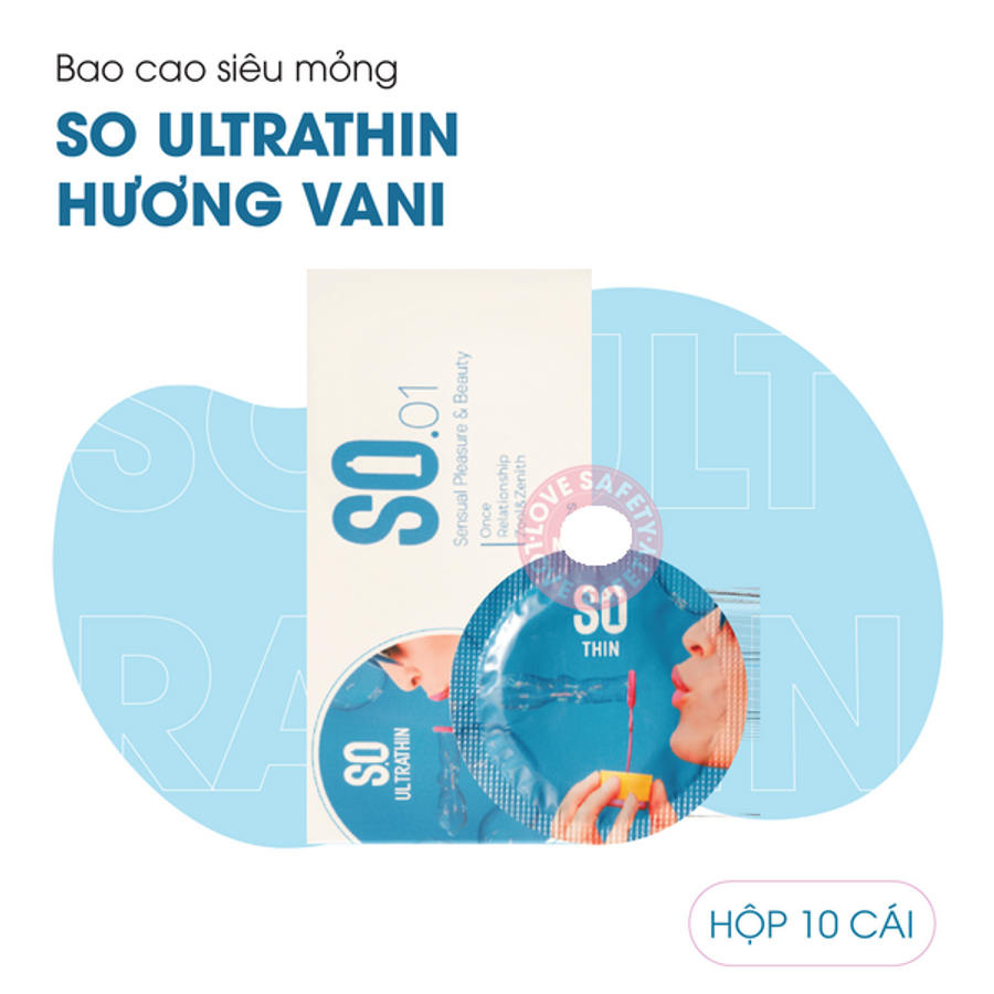 Bao Cao Su Siêu Mỏng SO Ultrathin - Hộp 12 Cái 378129