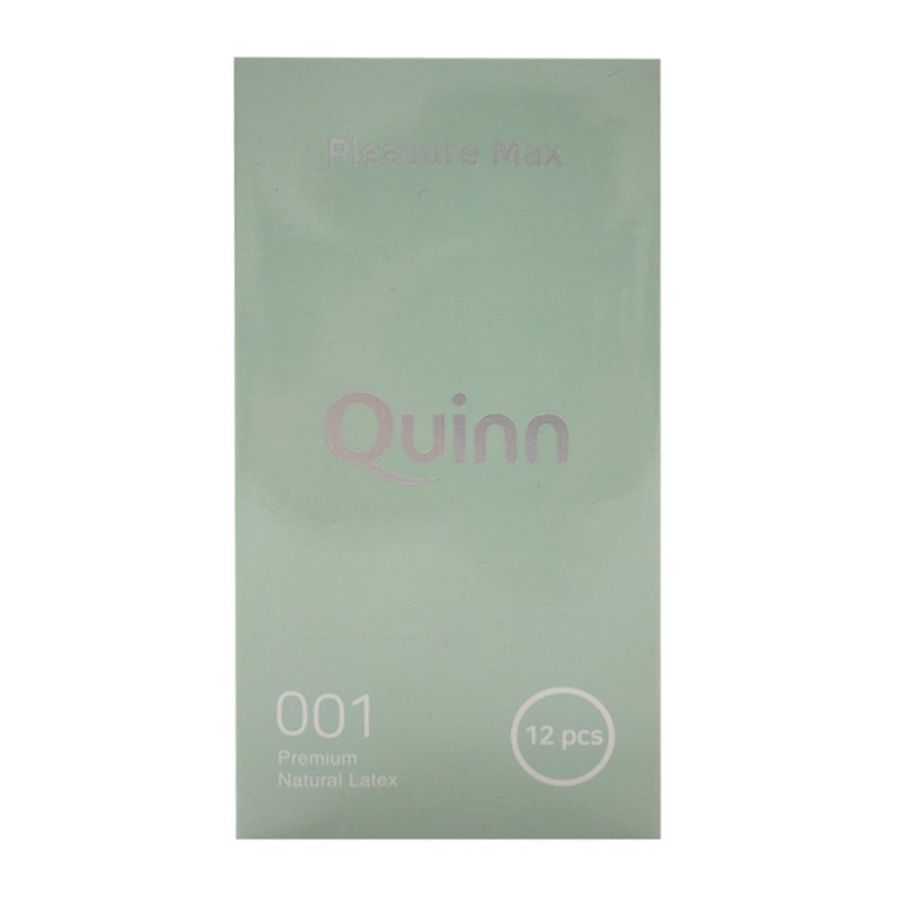 Bao cao su Quinn Pleasure Max - Gân và điểm nổi - Hộp 12 cái 378231