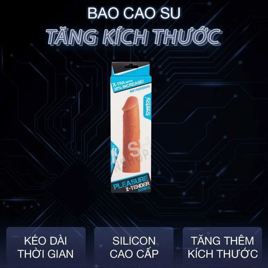 Bao cao su đôn dên Lovetoy Pleasure X-Tender tăng 25mm 378299
