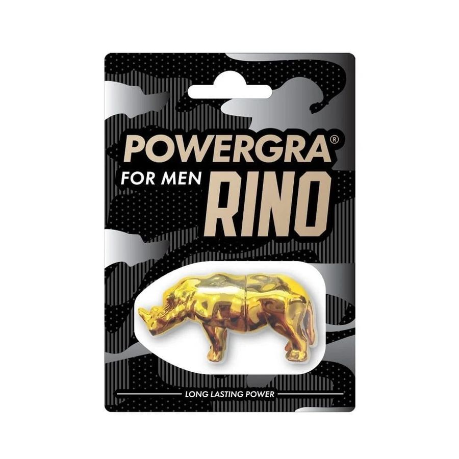 Viên uống phục hồi sinh lý, kéo dài thời gian Powergra For Men Rino - Vỉ 1 viên 378617