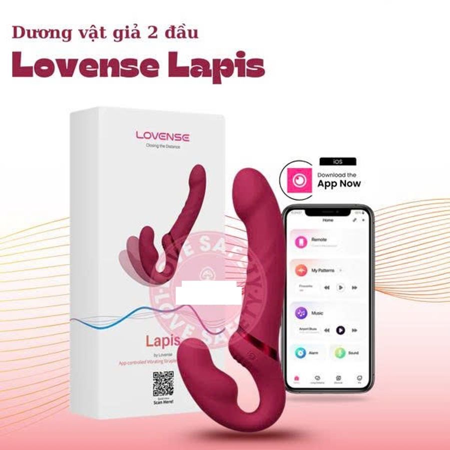 Dương Vật Giả Lovense Lapis 2 Đầu Massage Giải Tỏa Nhu Cầu Cho Phái Nữ Nhập Khẩu Chính Hãng