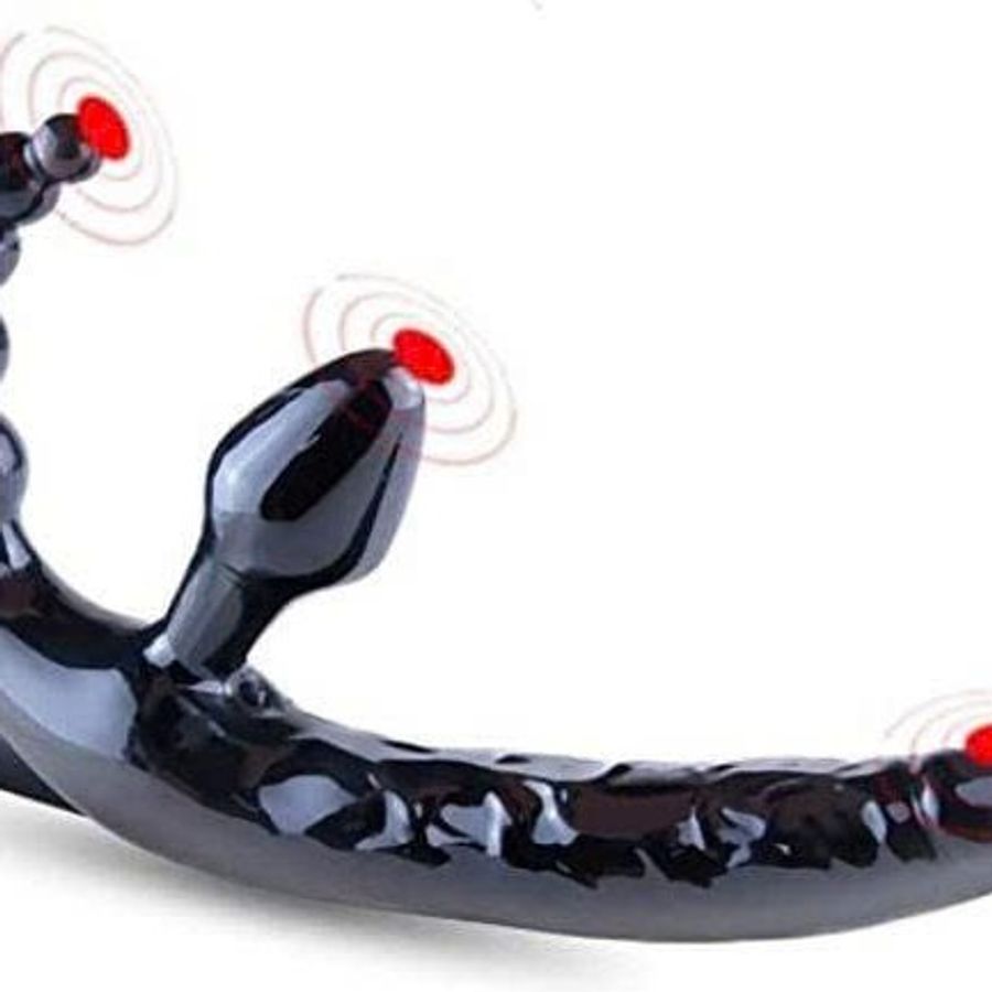 Dương Vật Giả Dildo 2 Đầu Có Gân - Điểm Nổi Rung 10 Chế Độ Cao Cấp Hỗ Trợ Sinh Lí Cho LEss