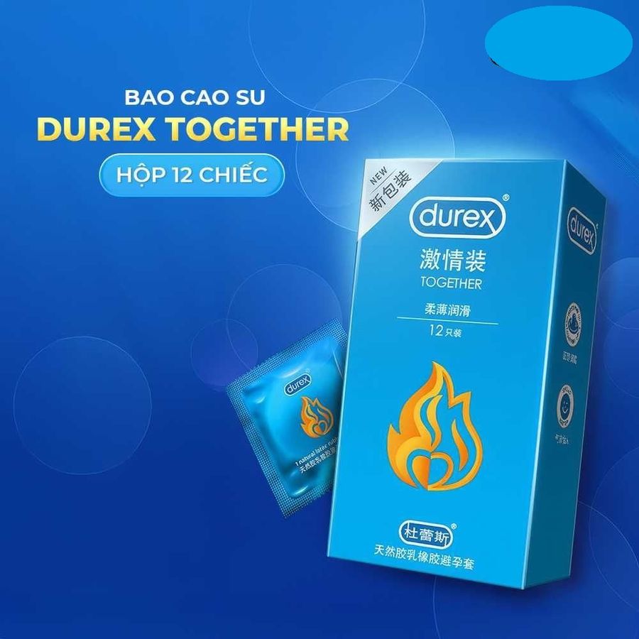 Bao cao su Durex Together  Mềm mại và mịn màng Hộp 12 cái cao cấp chính hãng